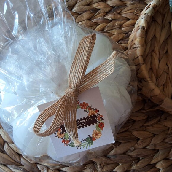 NWT White Pumpkin CANDLE - Picture 4 of 5